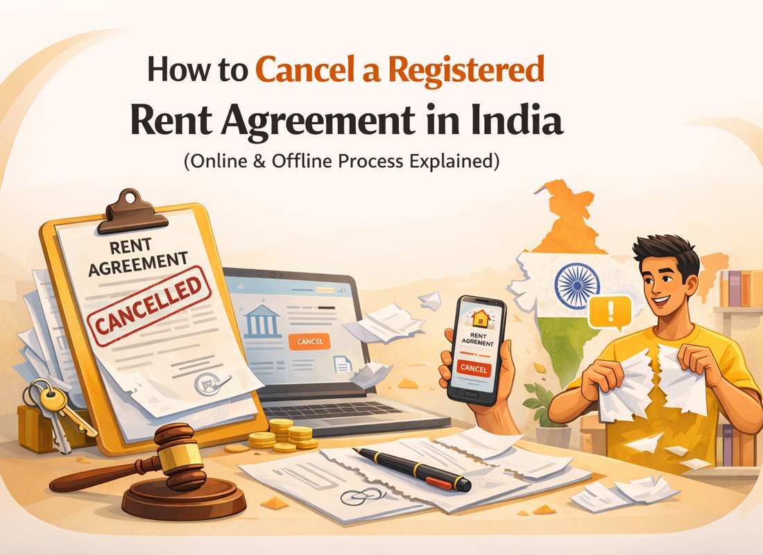 How to Cancel a Registered Rent Agreement in India (Online & Offline Process Explained)